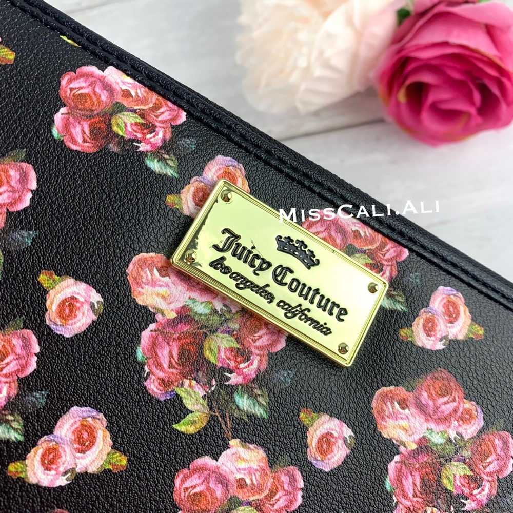 JUICY COUTURE SET 🌹 Floral Rose Tote Bag & Wallet - Picture 13 of 16